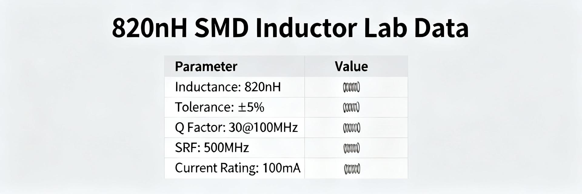 820nH SMD Power Inductor HPAL1V0630-R82-R: Measured Specs